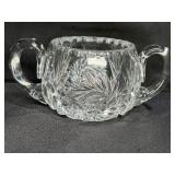 VTG Heavy Cut Crystal Sugar Bowl