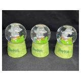 3 Universal Studios Horton Mini Snow Globes