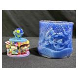 Rare Disney Its a small World Trinket Box & Candle