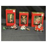 3 Vintage Enesco Disney Ornaments
