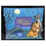 Vintage Disney Lady & the Tramp 3-D Resin Frame