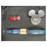 Snow White Watch, Disney Pin, Bow Tie