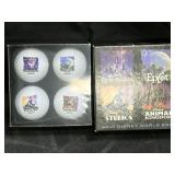 New in Box Disney Themed 4 Pack Golf Ball Set