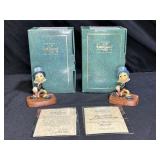 2 "Crickets the Name, Jimney Cricket" Figurine