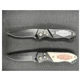 2 Harley Davidson Collectible Folding Auto Knives