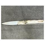 AGA Campolin Dark Horn Drop Point Folding Auto