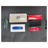 3 Victorinox & 1 Wenger Swiss Army Knives