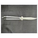 Silver Stainless Steel Butterfly Knife