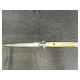 Maniago Honey Horn Handle Stiletto Knife