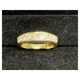 Sterling Silver Channel Set Eternity Band