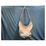 High Way Nylon & Suede Shoulder Bag