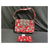 Vera Bradley Deco Daisy Purse & Sunglass Sleeve