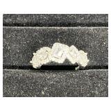 Sterling Silver 1/10 CT TW Diamond Ring