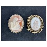 2 Victorian Style Cameo