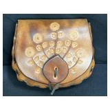 Hand Tooled Leather Belt Bag