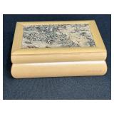 Bamboo Cork Inlayed Jewelry Trinket Box