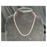 Italian 18" Sterling Silver Rope Chain