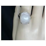 Ladies Sterling silver Moonstone Ring