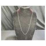 24" Sterling Silver Twisted Serpentine Necklace