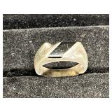 Mexican Sterling silver & Onyx Ladies Ring