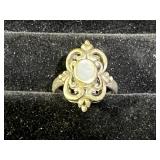 Sterling Silver Mother of Pearl Ring