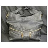 Michael Kors Black Leather Rectangular Purse