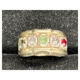Gold Overlayed Sterling Silver Mohters Ring