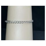 Sterling Silver Cable Link Bracelet