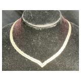 16" Italian Sterling Silver Braided Necklace