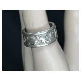 Shube Corrida Sterling Siilver Buffalo Hunt  Ring