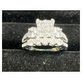 Brilliance Fine Jewelry Sterling Wedding Set