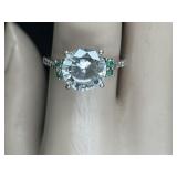 Sterling Silver Solitaire Ring
