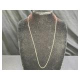 24" Italian Sterling Silver Box Chain Necklace