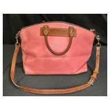 Dooney & Bourke Pebble Pink Leather Satchel
