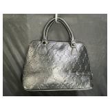 Joan Vass Large Black Leather Tote