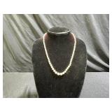 Vintage 18" Pearl Necklace with 10k Gold Clasp