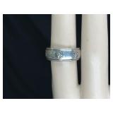 Ladies Sterling Silver Spinning Band