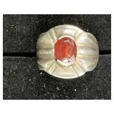 Artisan Sterling & Carnelian Ring