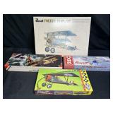 4 Vintage Airplane Kits