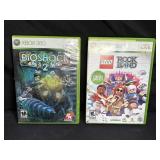 X Box 360 BIo Shock 2 & Lego Rock Band