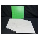 Lego Base Plate & 6 Brickyard  Base Plates