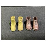 2 Pair Action Figure German & US Boots