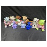 7 beanie Babies, 3 Jingle Bean & 1 Halloweenie