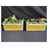 2 Vintage  Barbie Dream House Planters
