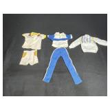 Three Vintage Ken Doll Shirts,1 Pant & Shorts