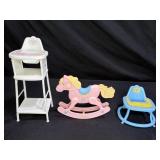 Mattel 1984 Barbie Heart Family Furniture