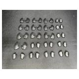 Action Figure 10 Pair Gloved Hands & 10 Pair Fists