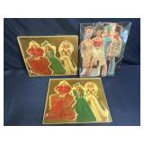 1995 Holiday Barbie Displayable Greeting Cards X2