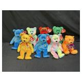 8 Celebration TY Beanie Babies B.B. Bear & More