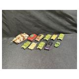 11 Metal & Plastic Tanks & Military Vehicles